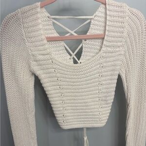 Lulu's Crochet Knit Sweater
